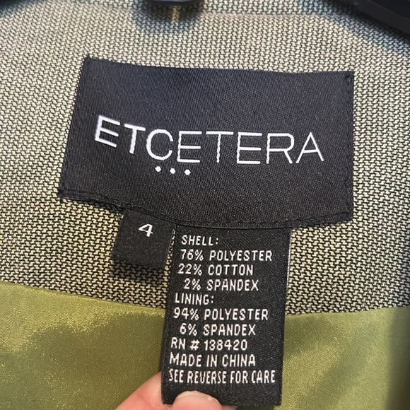 Etcetera Green Blazer Size 4 - Picture 4 of 8
